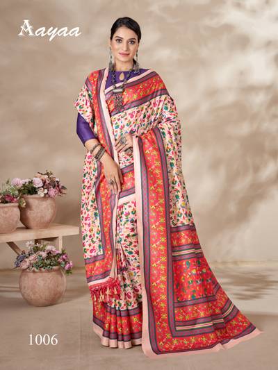 Aayaa Pashmina Vol 1 Winter Wear Printed Sarees Wholesale Clothing Distributors In India
